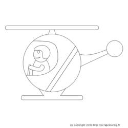 Coloring page: Helicopter (Transportation) #136097 - Free Printable Coloring Pages