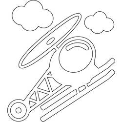 Coloring page: Helicopter (Transportation) #136106 - Free Printable Coloring Pages