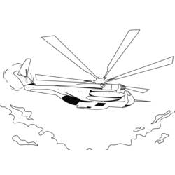Coloring page: Helicopter (Transportation) #136113 - Free Printable Coloring Pages