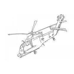 Coloring page: Helicopter (Transportation) #136115 - Free Printable Coloring Pages