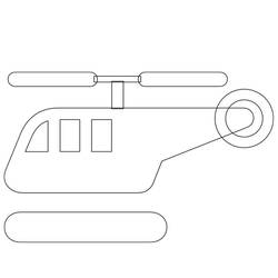 Coloring page: Helicopter (Transportation) #136119 - Free Printable Coloring Pages