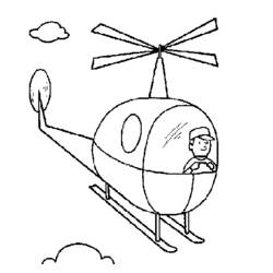 Coloring page: Helicopter (Transportation) #136121 - Free Printable Coloring Pages