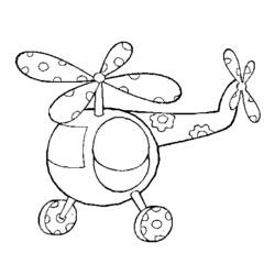 Coloring page: Helicopter (Transportation) #136122 - Free Printable Coloring Pages