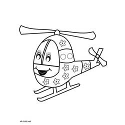 Coloring page: Helicopter (Transportation) #136128 - Free Printable Coloring Pages