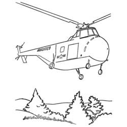Coloring page: Helicopter (Transportation) #136135 - Free Printable Coloring Pages