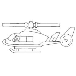 Coloring page: Helicopter (Transportation) #136142 - Free Printable Coloring Pages