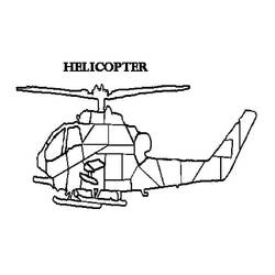 Coloring page: Helicopter (Transportation) #136154 - Free Printable Coloring Pages