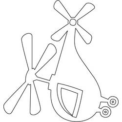 Coloring page: Helicopter (Transportation) #136170 - Free Printable Coloring Pages