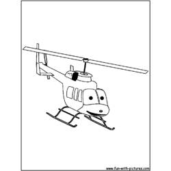 Coloring page: Helicopter (Transportation) #136197 - Free Printable Coloring Pages