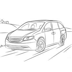 Coloring page: Honda (Transportation) #204967 - Free Printable Coloring Pages