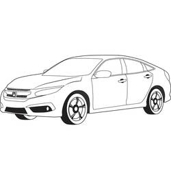 Coloring page: Honda (Transportation) #204975 - Free Printable Coloring Pages