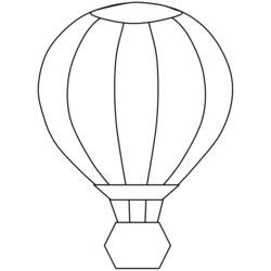 Coloring page: Hot air balloon (Transportation) #134581 - Printable coloring pages