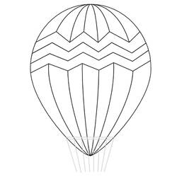 Coloring page: Hot air balloon (Transportation) #134584 - Free Printable Coloring Pages