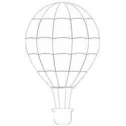 Coloring page: Hot air balloon (Transportation) #134586 - Free Printable Coloring Pages