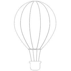 Coloring page: Hot air balloon (Transportation) #134587 - Free Printable Coloring Pages