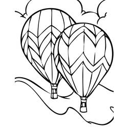 Coloring page: Hot air balloon (Transportation) #134589 - Free Printable Coloring Pages