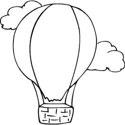Coloring page: Hot air balloon (Transportation) #134592 - Printable coloring pages