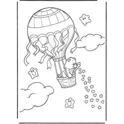 Coloring page: Hot air balloon (Transportation) #134595 - Free Printable Coloring Pages