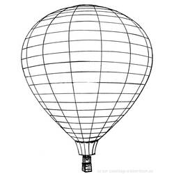 Coloring page: Hot air balloon (Transportation) #134598 - Free Printable Coloring Pages