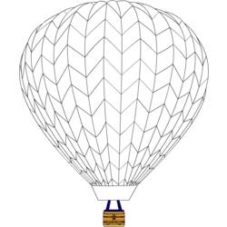 Coloring page: Hot air balloon (Transportation) #134602 - Free Printable Coloring Pages