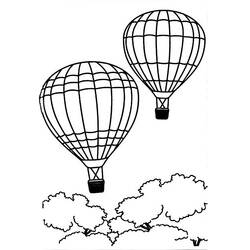 Coloring page: Hot air balloon (Transportation) #134603 - Free Printable Coloring Pages