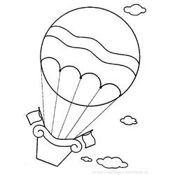 Coloring page: Hot air balloon (Transportation) #134606 - Free Printable Coloring Pages