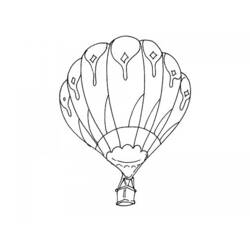 Coloring page: Hot air balloon (Transportation) #134608 - Free Printable Coloring Pages