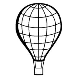 Coloring page: Hot air balloon (Transportation) #134609 - Free Printable Coloring Pages