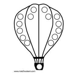 Coloring page: Hot air balloon (Transportation) #134614 - Free Printable Coloring Pages