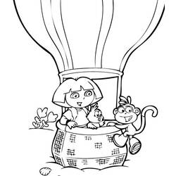 Coloring page: Hot air balloon (Transportation) #134621 - Free Printable Coloring Pages