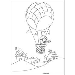 Coloring page: Hot air balloon (Transportation) #134624 - Free Printable Coloring Pages