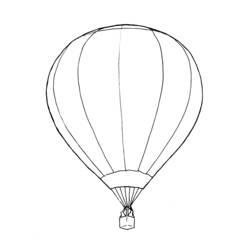 Coloring page: Hot air balloon (Transportation) #134626 - Printable coloring pages
