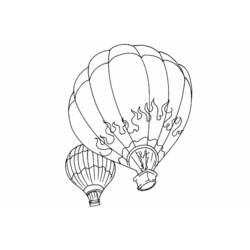 Coloring page: Hot air balloon (Transportation) #134627 - Free Printable Coloring Pages