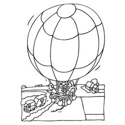 Coloring page: Hot air balloon (Transportation) #134631 - Free Printable Coloring Pages