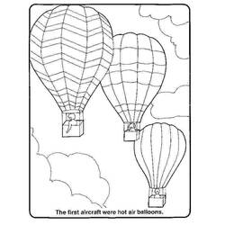 Coloring page: Hot air balloon (Transportation) #134633 - Free Printable Coloring Pages