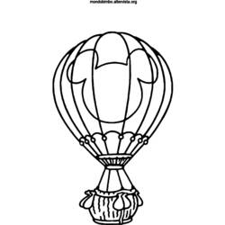 Coloring page: Hot air balloon (Transportation) #134634 - Free Printable Coloring Pages