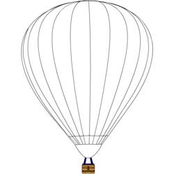Coloring page: Hot air balloon (Transportation) #134643 - Free Printable Coloring Pages