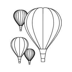 Coloring page: Hot air balloon (Transportation) #134645 - Free Printable Coloring Pages