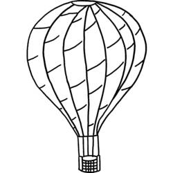 Coloring page: Hot air balloon (Transportation) #134648 - Free Printable Coloring Pages