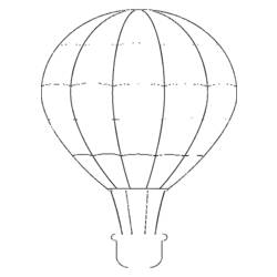 Coloring page: Hot air balloon (Transportation) #134649 - Free Printable Coloring Pages
