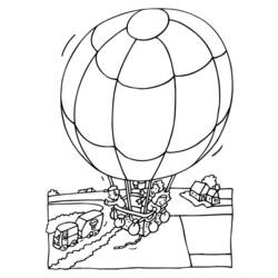 Coloring page: Hot air balloon (Transportation) #134658 - Free Printable Coloring Pages