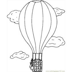 Coloring page: Hot air balloon (Transportation) #134659 - Free Printable Coloring Pages