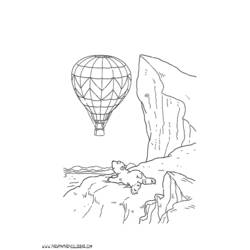 Coloring page: Hot air balloon (Transportation) #134661 - Free Printable Coloring Pages