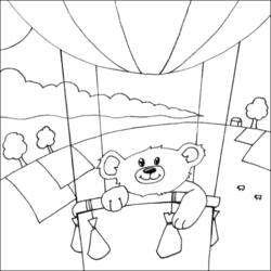 Coloring page: Hot air balloon (Transportation) #134663 - Free Printable Coloring Pages