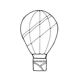 Coloring page: Hot air balloon (Transportation) #134678 - Printable coloring pages