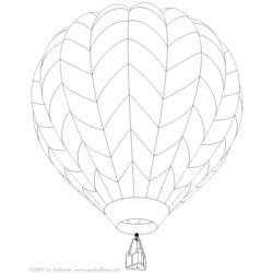 Coloring page: Hot air balloon (Transportation) #134679 - Free Printable Coloring Pages