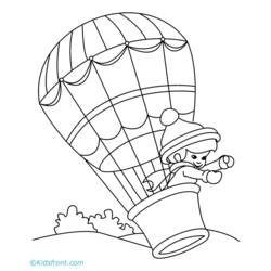 Coloring page: Hot air balloon (Transportation) #134680 - Free Printable Coloring Pages