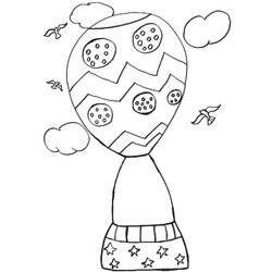 Coloring page: Hot air balloon (Transportation) #134681 - Free Printable Coloring Pages
