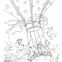 Coloring page: Hot air balloon (Transportation) #134685 - Free Printable Coloring Pages