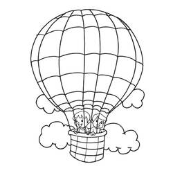 Coloring page: Hot air balloon (Transportation) #134686 - Free Printable Coloring Pages